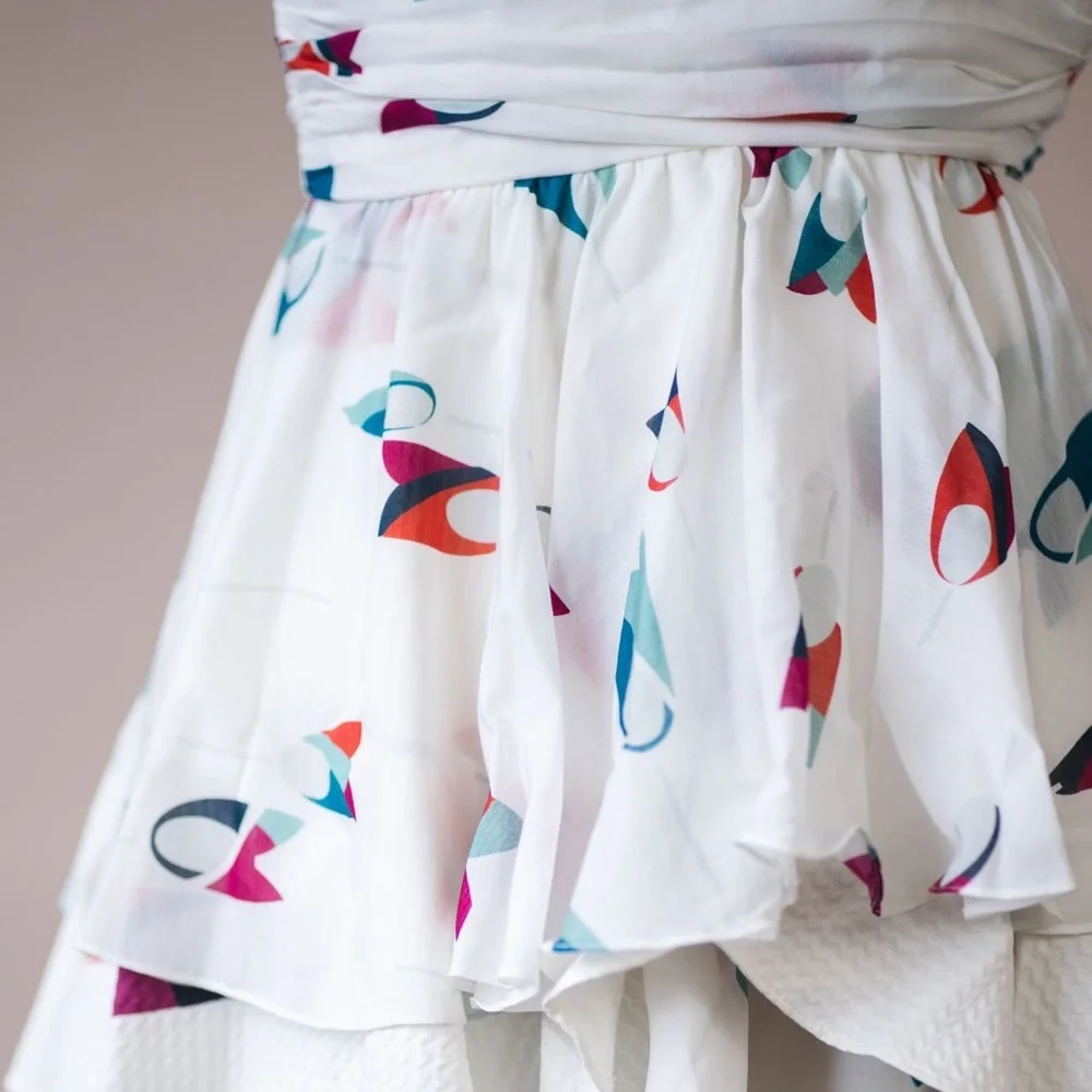 Ruffled Tunic/Dress As Seen On Zoey Deschanel In Our Idiot Brother (US 0) - Picture 5 of 6